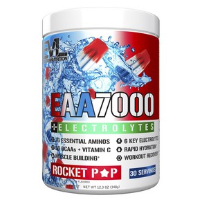 EVLUTIONNUTRITION EAA7000 + 전해질 로켓 팝, 1개, 348g