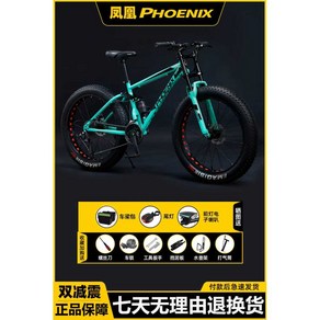 광폭타이어 자전거 바퀴큰 MTB 두꺼운바퀴 펫바이크, 9. 26인치 Bianchi 21단, 1개