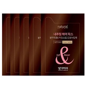 댕기머리 내추럴 일회용 헤어왁스, 100개, 3ml