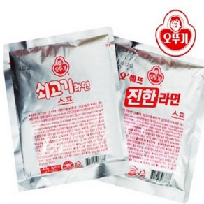 오뚜기 진한라면 스프+쇠고기라면 스프 각1봉, 284g, 2개