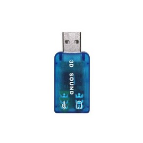 [Coms] USB 사운드 카드 - 5.1채널/ 입출력 포트, 블루, U3632, 본상품선택 1개