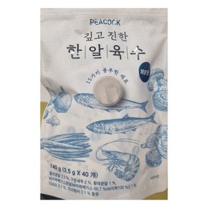 피코크 깊고 진한 한알 육수 해물맛 1팩 3.5g 40입, 1개, 140g