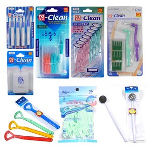 [e-clean] 이크린 치간칫솔 /치실/교정용치실/치간칫솔/칫실/치과용품, 휴대용치간칫솔4P, 1개