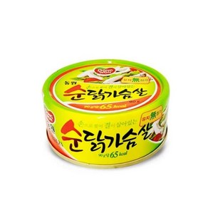 [체리쥬니] 동원 순닭가슴살 통조림 순수 닭가슴살 캔 (0704-K-ETR) cha*2758xV, 58g, 1개