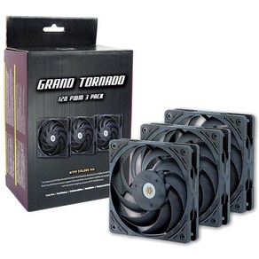 [SCYTHE] GRAND TORNADO 120 3000RPM [시스템쿨러/120mm] [블랙] [3PACK], 1세트
