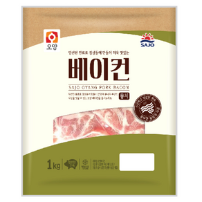 오양 베이컨 뭉치 1kg, 1개