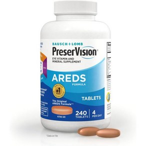 PeseVision AREDS Eye Vitamin & Mineal Supplement 프레저비전 아이 비타민 & 미네랄 240정, 1개