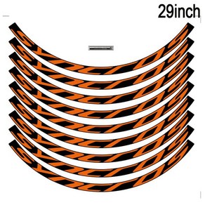 READU-산악 자전거 SYNCROS 휠 세트 스티커 27.5 인치 및 29 인치 mtb 데칼용 9 개, 10 29e Oange, 1개