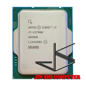 인텔 코어 i7-13700K i7 3.4 GHz 16 24 스레드 CPU 프로세서 10NM L3 = 125W LGA 트레이 새롭지 만 쿨러 없