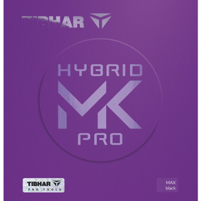 티바 TIBHAR 탁구러버 하이브리드 HYBRID MK PRO, 흑색, 1개