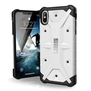 URBAN ARMOR GEAR UAG 아이폰 Xs Max (6.5 인치 스크린) 패스파인더 깃털처럼 가벼운 견고한 (화이트) 군용 낙하 테스트 케이스