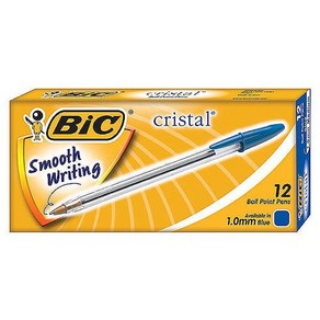 BIC) 크리스탈볼펜(1.0mm-12개입) 청 (M501132)