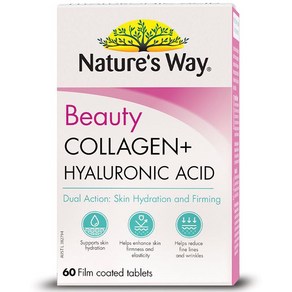 Natues Way Beauty The Skin Deam Team. Hydolysed Collagen + Hyaluonic Acid 60 Tabltes, 60정, 1개, 60정