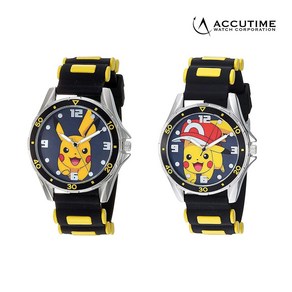 포켓몬 손목 시계 런닝피카츄 워치 초등학생 선물 / Accutime Kids Pokemon Pikachu Analog Quartz Watch