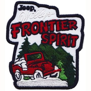 와펜 B367 - 패션 Jeep FRONTIER SPIRIT 마크 패치 와펜