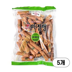 정성제과 옛날과자 꼬마 전병 파래맛 205g, 5개