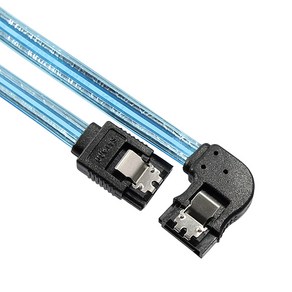 SATA3 6Gb/s L형 라운드 케이블 0.5m ML-S3L905, 1개