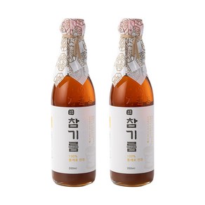 [농부미학] 저온압착 참기름 350ml + 참기름 350ml, 2개