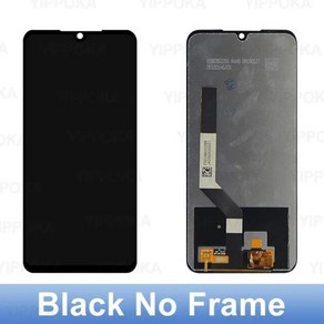 프레임이 있는 LCD 디스플레이 터치 스크린 디지타이저 샤오미 레드미 노트 7 프로 LCD M1901F7S M1901F7G, 01 Black No Fame, 1개