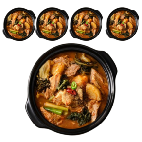 교동 프리미엄 순살감자탕 5PACK 뼈없는 순살듬뿍 든든한 한끼, 450g, 5개