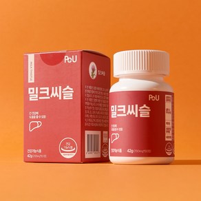 PoU 밀크씨슬 셀레늄 프랑스산 실리마린 간영양제 셀렌 헛개나무 700mg, 3개, 60정