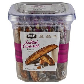 노니스 쏠티드 카라멜 비스코티 24개x37g Nonni's Salted Caamel Biscotti (24 ct.), 24개, 37g