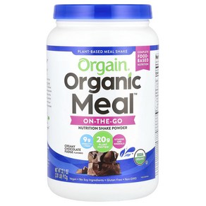 올게인 Oganic Meal 올인원 뉴트리션 파우더 크리미 초콜릿 퍼지 912g(2.01lbs), 912g, 1개