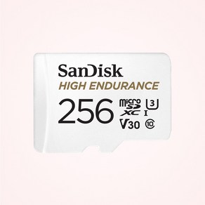 샌디스크 마이크로 SD 카드 High Enduance 블랙박스 메모리 QQNR, 256GB, 1개