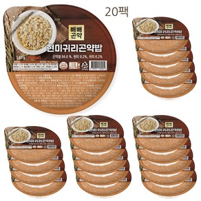 100g당 56kcal 빼빼곤약 현미귀리곤약밥 140g x 20팩, 20개