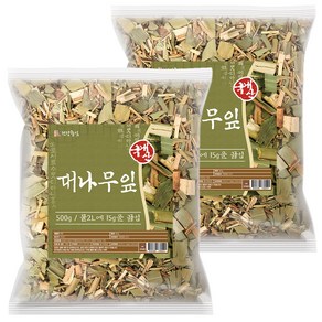 건강중심 국산 대나무잎 죽엽 차, 500g, 2개