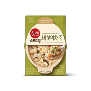 햇반 소프트밀 버섯야채죽 280g, 24개