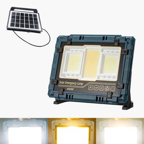 400W 고출력 LED 충전식 투광기 태양광충전 겸용 색온도 조절 작업등 산업 현장