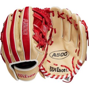 WILSON 2023 A500 청소년 야구 글러브, WILSON Blonde/Red/White 124567, 11