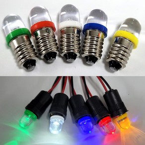 LED 파이롯트 램프 꼬마전구 6V 12V 24V, 6.3V 그린