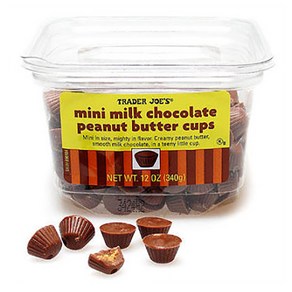 트레이더 조 미니 밀크 초콜릿 피넛 버터 컵 340g 3팩 Tade Joe's Mini Milk Chocolate Peanut Butte Cups 12oz(340g), .개, .g, 3개