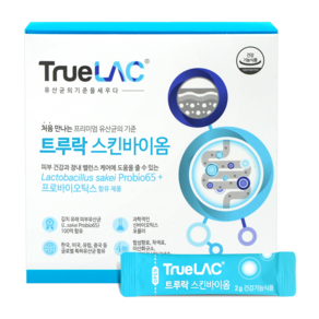 트루락 스킨바이옴 피부 면역 프로바이오틱스 장 건강 유산균 30포 1개, 30회분