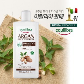 에퀼리브라 아르간 샴푸, 1개, 250ml