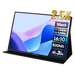 제우스랩 2.5K 144HZ 포터블 모니터 18인치 Z18K, 45.72cm