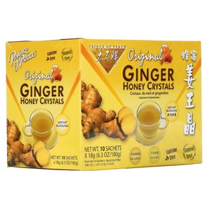 Pince of Peace Oiginal Ginge Honey Cystals 10 Sachets (18 g) Each, 18g, 30개, 1개