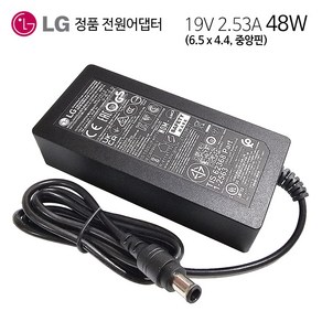 엘지정품 삼성 HW-K360 사운드바 호환 어댑터 19V 2.53A 6.5X4.4 센터핀 모니터 충전기, 1개