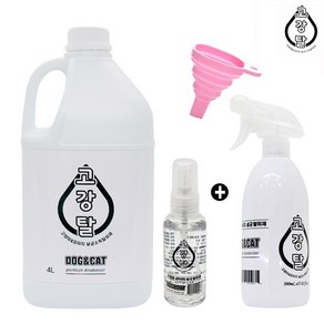 고강탈 4리터 + 100ml + 공병 500ml/반려동물탈취제/b, 1개, 4L