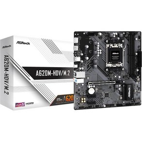 ASRock A620M-HDV/M.2 AMD 소켓 AM5 Ryzen 7000 시리즈 프로세서 지원, HDV M.2, 1개