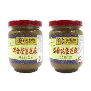 홍홍 중국식품 왕즈허 즈마장 225g 고소한 즈마장 쯔마장 땅콩참깨 훠궈 마라탕 중국, 2개