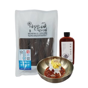 제주순메밀 메밀국수 메밀면 500g+비빔양념장 300g, 1개