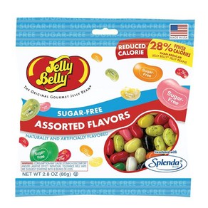 Jelly Belly 슈가 프리 79.4g(2.8온스) 백 - 정품 공식용 Souce 직선형 322747, 1개