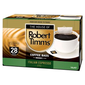 호주 로버트팀스 커피백 28개입 3종 Robet Timms Coffee Bags 28 pack, 2.이탈리안 에스프레소(28개입), 28개