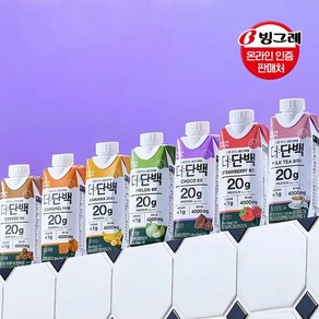 빙그레 더단백 드링크 초코/커피/카라멜/딸기/바나나/밀크티/멜론 250ml 18팩 / 프로틴 음료, 더단백 드링크 멜론 250ml 18팩, 18개