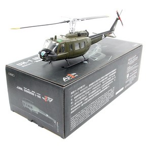 1/48 UH-1H 휴이 항공기 헬리콥터 다이캐스트 메탈합금 완제품 모형 비행기, 1개