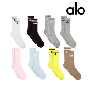 알로 스로우백 양말 남녀공용 ALO, S, 2.Black/White, 1개