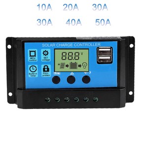 태양광 충전 컨트롤러 MPPT PWM 100A 60A 50A 40A 30A 태양광 레귤레이터 12V 24V 자동 듀얼 USB LCD 디스플레이 부하 방전기